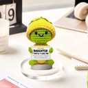 Gossby Positive Turtle Crochet with Emotional Message  My Dear Daughter I TurtleY Love You  Daughter Gift from Mom, Dad  Christmas, Graduation, Birthday Gift  Handmade Crochet Animal Decor