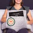 MOYOAMA Hysterectomy Recovery Pillow With Ice Pack Pocket Light Blue