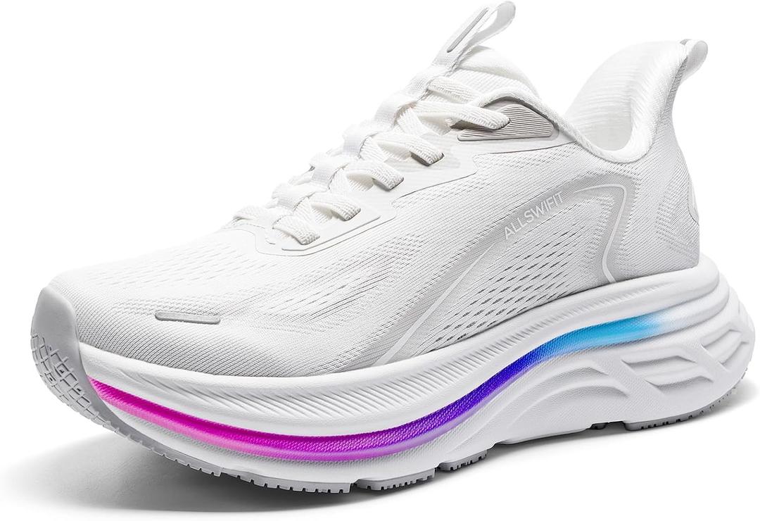 ALLSWIFIT Women's Slip On Walking Shoes Hands-Free Cushion Running Tennis Shoes Non-Slip Comfortable Workout Gym Sports Athletic Fashion Sneakers ActiveBreeze2.0 (Size 8)
