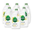 Seventh Generation Dishwasher Detergent Gel Liquid Soap Lemon Scent Dish Detergent 42 oz, Pack of 6