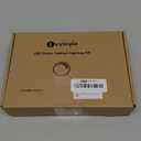 Lvyinyin Kitchen Cabinet Undereath Light Kit, Backsplash Back Lighting, 110V Plugged in & Hardwired, RF Remote Control Dimmable, Linkable, Dual Split, Black Wires, Warm White 2700K,6 Lights