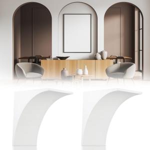 Nuanchu 2 Pcs Rounded Doorway Arch Kit 3D DIY Interior Doorway Precurved Drywall Full Half Circle Top Round Arch Kit 9"x 9"x 5" Easy to Add Rounded Corners to Any Opening for Interior Decoration