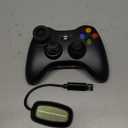 W&O Wireless Controller Compatible with Xbox 360 2.4GHZ Gamepad Joystick Wireless Controller Compatible with Xbox 360 and PC Windows 7,8,10,11 with Receiver (Black)