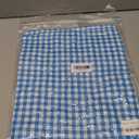 LOMON Women's Trendy 2 Piece Outfits Shorts Sets Summer Crew Neck Sleeveless Tank Top and Bottom Matching with Pockets 2026 (Medium, Light Blue & White Checkered)