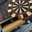 Dartboard Professional Electronic Dart Board with LED Digital Scoreboard, Wooden MDF Cabinet, 27 Games, 202 Variations, Includes 16 Soft Tip Darts & 16 Replacement Tips, Perfect for Adults Game Room