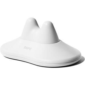 Danason II - Neck Pressure Point Massager, Extra Firm Suboccipital & Occipital Release, Acupressure Neck & Shoulder Tension Reliever, Cervical Traction Device (Floral White)