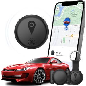 Mini GPS Tracker for Vehicles,Tracking Devices for Cars Hidden Portable GPS Tracker for Cars Splashproof for iOS Find My (iOS Only), No Monthly Fee Subscription No SIM Card Required - Black