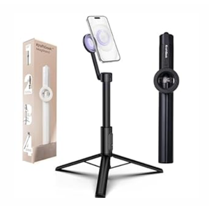KraftGeek Magnetic Selfie Stick Tripod for iPhone, 64 Phone Tripod for Magsafe, Travel Phone Stand with Remote for iPhone 16 Pro Max (64 Inches-Black)