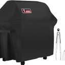 Kingkong 7107 Waterproof BBQ Cover for Weber Genesis E and S Series Gas Grill Including Stainless Steel Meat Fork, Spatula and Tongs, Genesis E/S-60