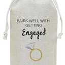 Wedding  Bag Engagement Gifts for Couples, Gifts for Newly Engaged Couples Bridal Shower Wedding Gift for Bride-to-be Wife Bride Party Favor  Bag Decoration Supplies 15 Pack