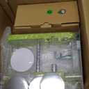 Button Maker Machine Multiple-Sizes, DIY Pin Button Maker Machine Kit with Interchangeable Button-Models&Free Button Parts&Circle Cutter&Wrench Gadget (Green, 75mm)