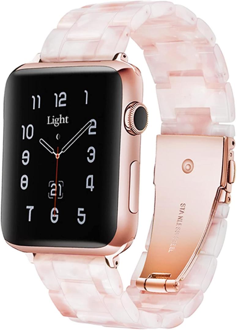 Light House Apple Watch Bands-Fashion Lightweight Resin iWatch Bands for Women Men 38mm/40mm/41mm/42mm(Series 11 10), 49mm/46mm/45mm/44mm/42mm(S 3 2 1), Compatible with Apple Watch Series 11 SE 10 9 8 7 6 5 4 3 Ultra