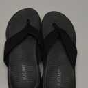 KIDMI Women's Arch Support Flip Flops with Soft Cushion Comfortable Summer Beach Slip On Walking Thong Sandals (Size 41, Black)