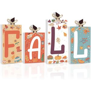 Fall Decorations for Home Thanksgiving Decorations Indoor Autumn Decor Sign Fall Gifts for Women Men Polka Dots Pumpkin Fall Centerpieces for Dining Table Farmhouse Kitchen Bathroom Bedroom Office