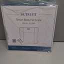 Smart Scale for Body Weight and Fat Percentage, NUTRI FIT Digital Bathroom Scale Bluetooth Biometric Scale for BMI, 17 Metrics Body Composition Analyzer High Accuracy for Weight Loss, Sync App (Simple Black)