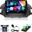 Android 13.0 Double Din Car Stereo for Ford Escape 2013-2016 9 Inch HD Touch Screen Car Audio Receiver with GPS Navigation Bluetooth Head Unit Supports Backup Camera 2G+32G