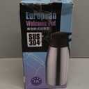 70 oz Thermal Coffee Carafe Stainless Steel, Insulated Coffee Carafe - Double Walled Vacuum Coffee Thermos Water Beverage Dispenser for Keeping12 Hour Hot/24 Hour Cold Water, Thermal carafe (Silver)