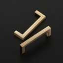 Ravinte Cabinet Handles Solid Slim Champagne Bronze 15 Pack 3 Inch Hole Center Square Bar Drawer Handles Kitchen Cabinet Pulls Drawer Kitchen Cabinet Hardware