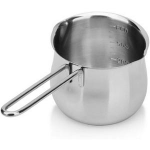 Saucepan, Stainless Steel Milk Pan 12cm, Soup Pot for Induction and Oven, Non Stick Milk Pot, Dishwasher Safe Cookware(Sliver)