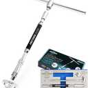 FIRSTINFO H5195B 1/4-inch Drive Adjustable 2-Way T-Handle Spinner Wrench, T-Handle Speed Wrench for Bits and Sockets