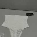 Womens Thong Shapewear Mid to High Waisted Shaper Thong WN0017 (Small, 04#d White#lace Mid Waist Wire)