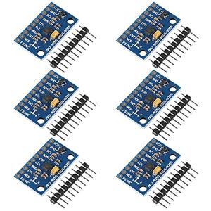 QCCAN 6PCS GY-6500 MPU-6500 6-Axis Gyroscope Accelerometer Sensor Module IIC I2C SPI Replace MPU6050 with Pins GY-6500