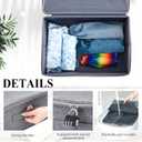 Briwooody Discreet Lockable Toy Bag Storage Organizer Toy Bag Storage Bins Case with Zipper Lid for Women and Men Clothes Container(Gray,15 x 10 x 6.3 Inch)