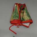 AVOIN colorlife Christmas Star Snowflake Red Christmas Tree Skirt 36 Inch, Fir Pine Spruce Winter Holiday Tree Mat Decoration