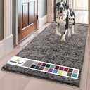 Muddy Mat | Super Absorbent Door Mat Indoor, Microfiber Quick Dry Chenille Entryway Rug, Non-Slip Front Door Mat, Indoor Mats for Entryway, Machine Washable Pet Rug, Charcoal 36"x60"