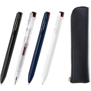 ZEBRA SARASA Clip 3C 0.5mm Multicolor Pen 4 Color Set, qullity original Black slim pen case