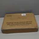 NATURE'S SOURCE Corner Floating Shelves with Invisible Brackets, Corner Shelves Wall Mounted Set of 3, Bedroom Bathroom Kitchen Living Room Office- Gothic Style 16.6" x 6" (Black)