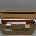 BAMBANG Bamboo Bread Box for Kitchen Countertop, Extra Large Farmhouse Bread Box with 4-Side Clear Panels, Wooden Bread Storage Container for Homemade Bread, Brown (Rustic)