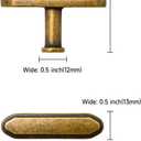 Asidrama 10 Pack Brushed Antique Brass Kitchen Cabinet Knobs Cabinet Hardware Zinc Knobs for Dresser Drawers