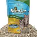 SmartCat All Natural Clumping Cat Litter, 10 Pound (160oz 1 Pack) - Alternative to Clay and Pellet Litter - Chemical and 99% Dust Free - Unscented and Lightweight