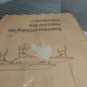 Set of 2 Folding Tables with Carrying Handle Lightweight Rectangular Portable Plastic Camping Table Steel Legs for Party, Dining, Wedding, Events, Picnic Indoor, Outdoor (6FT, White)