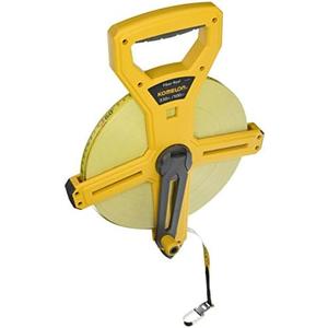 Komelon 66330IM Open Reel Fiberglass Tape Measure, 330-Feet, Hi-Viz Yellow