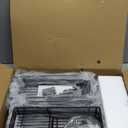 Orimade Over the Door Shower Caddy Adjustable 5 Tier Silver Grey,Bathroom Hanging Organizer Shelf Rustproof with 4 Hooks,Shower Basket with Soap Holder and Suction Cup