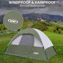 Camping Tent 2-4 Person, Waterproof Windproof Tent with Rainfly Easy Set up-Portable Dome Tents for Camping