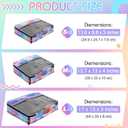5 Pcs Packing Cubes for Suitcase Large Travel Cubes Carry on Luggage Organizer Bags for Clothes Accessories (Mixed,Watercolor)