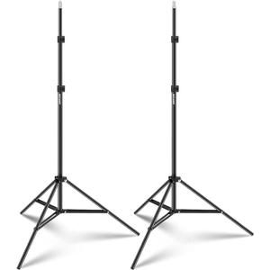 Neewer Tripod Light Stand for Photography in Studio, Video, Portrait and Photography Lighting, Reflectors, Softboxes, Sunshades and Backgrounds, 210 cm, 2 Pieces