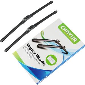 CHOYUR Windshield Wipers Type-G 22"+17" All-Season Blades, Universal Fit for Most Vehicles (Pack of 2)