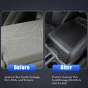 Pincuttee Center Console Cover for 15-21 Ford F150 F250 F350 F450,Carbon Fiber Leather Armreat Cover,Middle Console Cover Box Protector Cover for Ford with Bucket Seat(15-21 Carbon Fiber,1PC)
