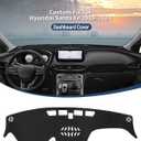 BIBLOZ Dash Cover for Hyundai Santa Fe 2019-2023 Accessories Black Flannel Dashboard Cover Mat Car Dashboard UV Sun Protection