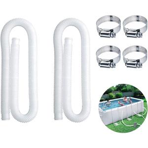 Swimming Pool Replacement Hose,Replacement Hose for Above Ground Pools,59 Long 1.25" Diameter Filter Pump Hose,Compatible with Pump Model 607, 637