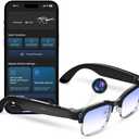 AI Smart Camera Glasses With HD 8MP Camera, 4K Photos & 1080P Video ,Anti-shake, 12Hours Music/Bluetooth Calls, Real-time Translation/GPT Object Recognition, IP66 Waterproof (Anti-Blue Light)