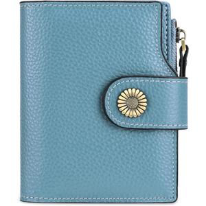 FALAN MULE Small Wallet for Women Leather Bifold Compact Small Womens Wallet with RFID Blocking