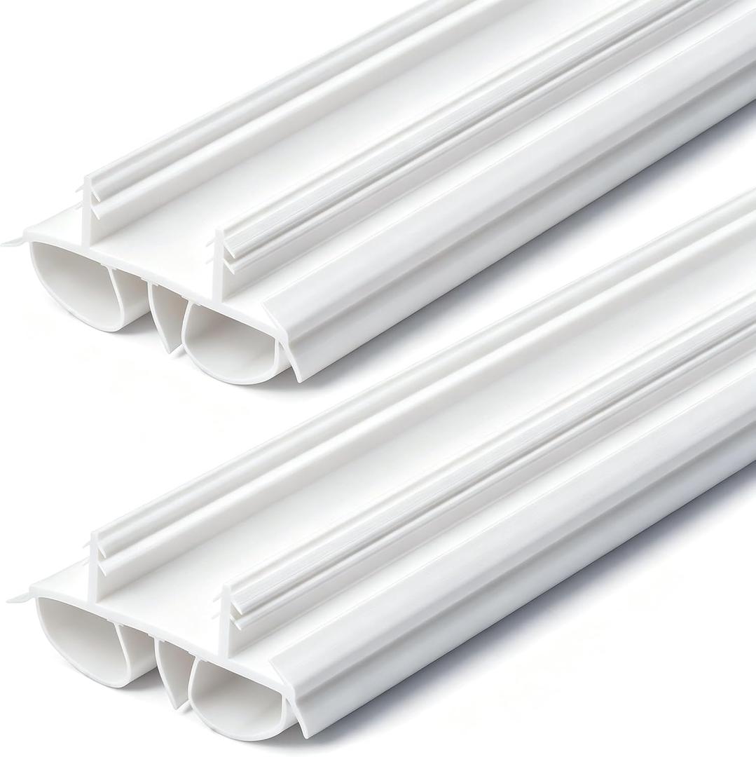 2Pcs 36" Double Bubble Under Door Draft Stopper 1-3/4" Wide Weatherstrip