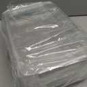 2 Pcs Plastic Portable Project Case, Clear Stackable Storage Boxes Organizer for A4 Files, Scrapbooks, Art Supplies (Blue Latch, Large)