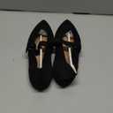 Semwiss Women's Pointed Toe Ballet Flats Dressy Casual Office Mary Jane Flats (8, Black)