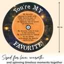 GEEMBI Christmas Anniversary Wedding Gifts for Couple - Vinyl Records Fleece Throw Blanket 60 in - Christmas Birthday Gifts for Women Men, Couple Gifts for Him Her Girlfriend Boyfriend Husband Wife (Multicolor - My Favorite)